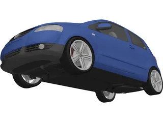 Volkswagen Fox (2005) 3D Model preview