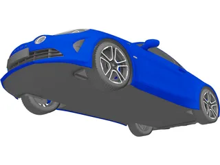 Renault Alpine A110 (2018) 3D Model preview