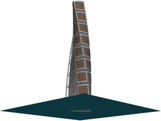 Turning Torso Tower Malmo 3D Model preview
