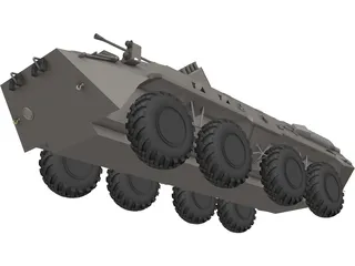 BTR-80 Armored Personnel Carrier 3D Model preview