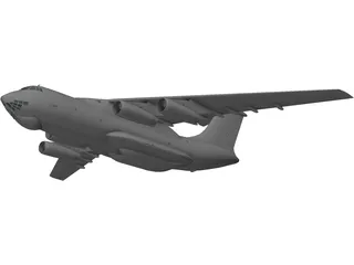 Ilyushin IL-76 Candid 3D Model preview