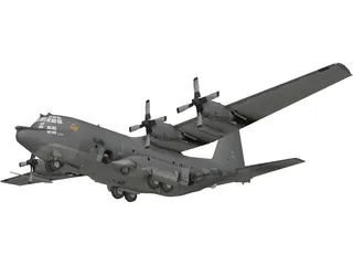 Lockheed AC-130 Spooky 3D Model preview