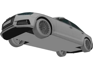 Audi A4 (2017) 3D Model preview