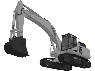 Komatsu PC490 3D Model preview