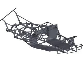 Lamborghini Diablo/Murcielago Kit-Car Chassis 3D Model preview