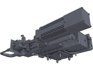 C-Spot Weld Gun 3D Model preview