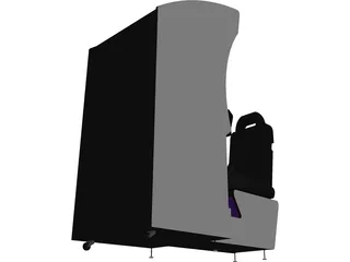 Racing Game Console 3D Model preview