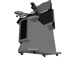 Game Cabinet 3D Model preview