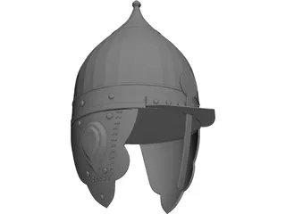 Russian Knight Helmet 3D Model preview