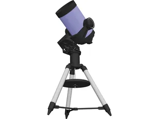 Schmidt-Cassegrain Telescope 3D Model preview