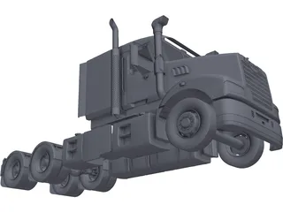 Mack Superliner 3D Model preview