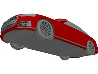Audi A8 (2017) 3D Model preview