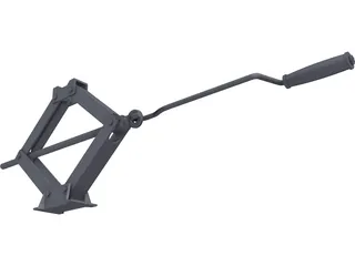 Scissors Jack Mechanism 3D Model preview