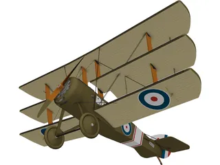 Dixie Triplane 3D Model preview