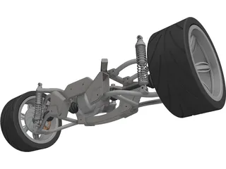 Rear Suspension 3D Model preview