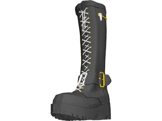 Boot Woman 3D Model preview