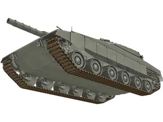 Merkava IV 3D Model preview