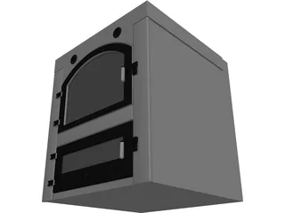 Wood Oven 3D Model preview