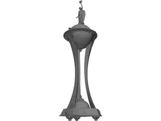 Ukrainian Football Cup 3D Model preview