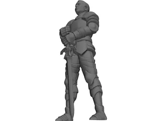 Young Knight 3D Model preview