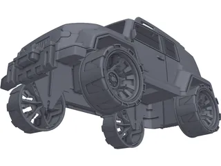 Toyota FJ Cruiser Toy 3D Model preview