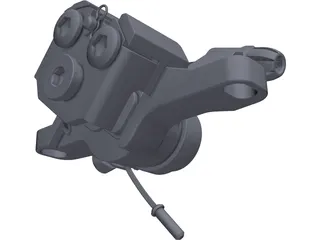 Disc Brake Caliper 3D Model preview
