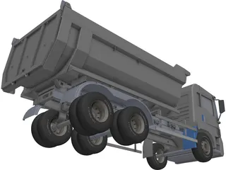 Dump Truck 3D Model preview