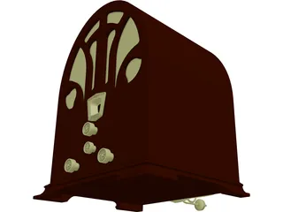 Antique Radio 3D Model preview