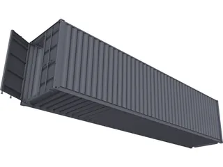 Container 40ft 3D Model preview