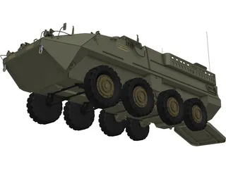 Stryker APC 3D Model preview