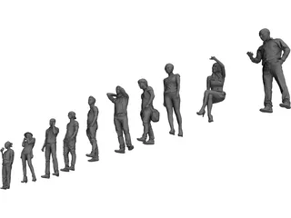 People Collection 3D Model preview