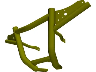 Yamaha Raptor Front Bar Carry 3D Model preview