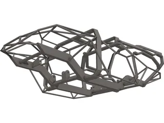 Halo Warthog Tube Frame 3D Model preview
