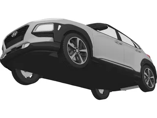 Hyundai Kona (2018) 3D Model preview