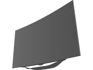 LG Curved OLED TV 55EC9300 3D Model preview