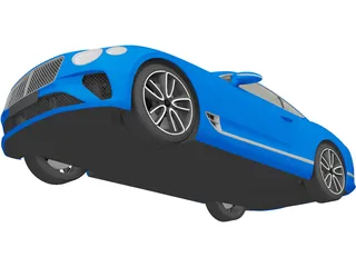 Bentley Continental GT (2018) 3D Model preview