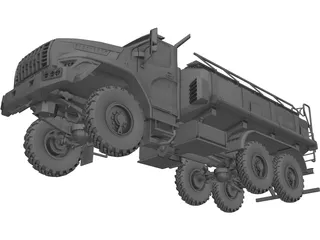 Ural Next Fuel Truck 3D Model preview