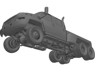 GMC C4500 Top Kick 6x6 3D Model preview