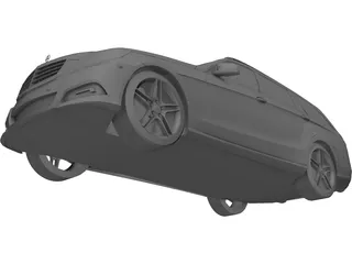 Mercedes E-Class Police 3D Model preview