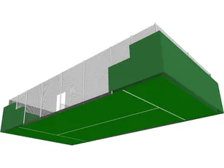 Paddle Court 3D Model preview