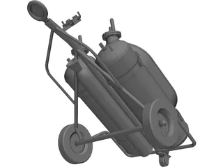 Silvani-Kidde TA100-100 Fire Extinguisher 3D Model preview