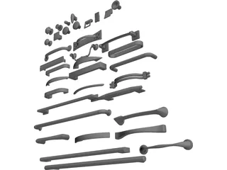 Handle Collection 3D Model preview