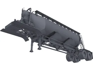 Tolva Americana 28 m3 3D Model preview