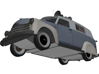 Chevrolet Panel Van (1951) 3D Model preview