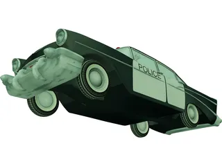 Chevrolet Bel Air Police (1952) 3D Model preview