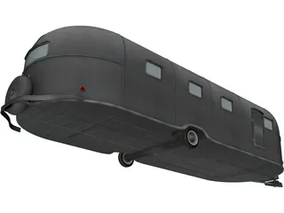 Airstream Trailer (1950) 3D Model preview