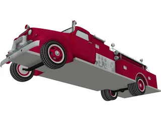 Fire Truck (1950) 3D Model preview