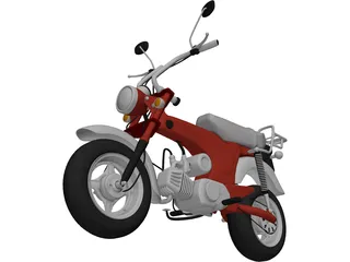 Honda CT70 (1969) 3D Model preview