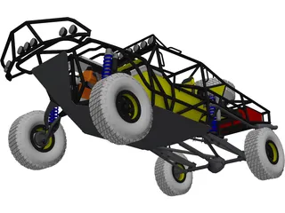 Trophy Truck 3D Model preview