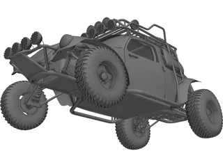 Volkswagen Beetle Trophy Truck 3D Model preview